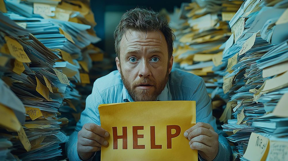 Buried in paperwork